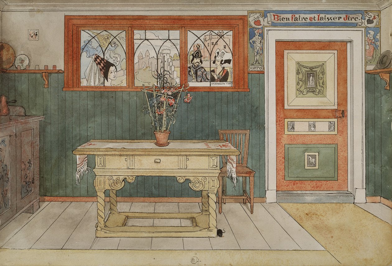 El Comedor, de la serie Un Hogar, c.1895 de Carl Larsson