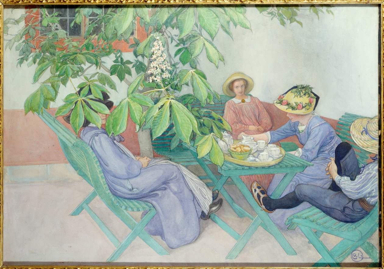 Bajo el castaño, 1912 de Carl Larsson