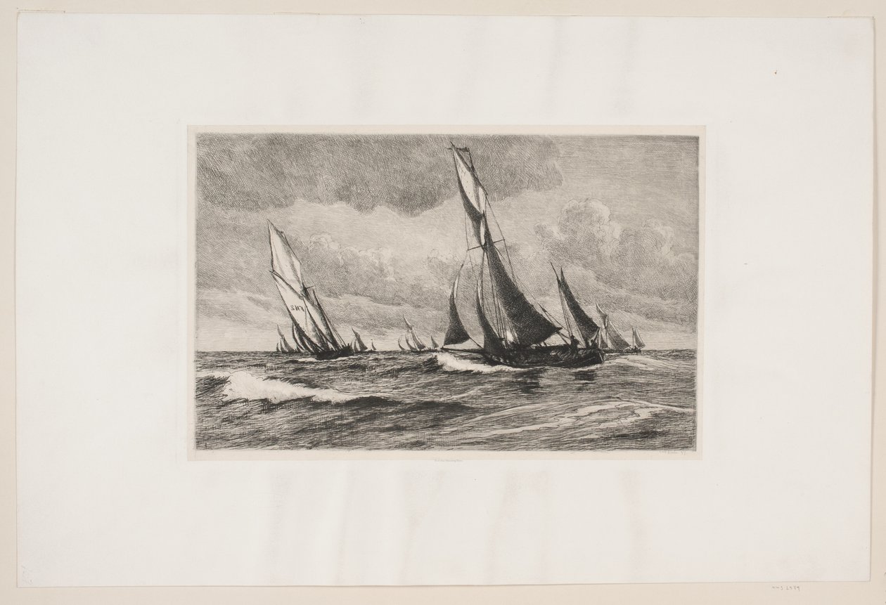 Barcos pesqueros zarpando de Carl Locher