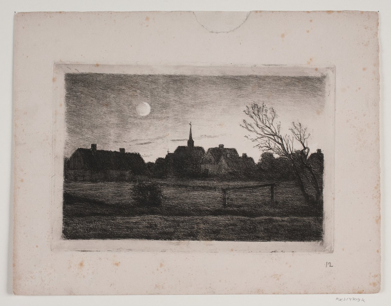 Iglesia de Hornbæk, tarde de verano de Carl Locher