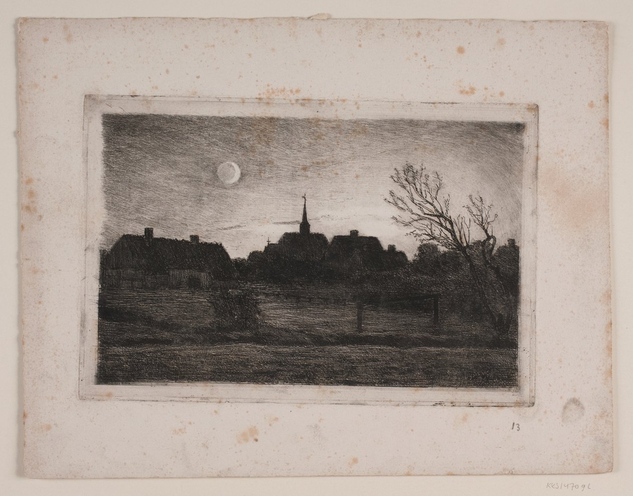 Iglesia de Hornbæk, tarde de verano de Carl Locher