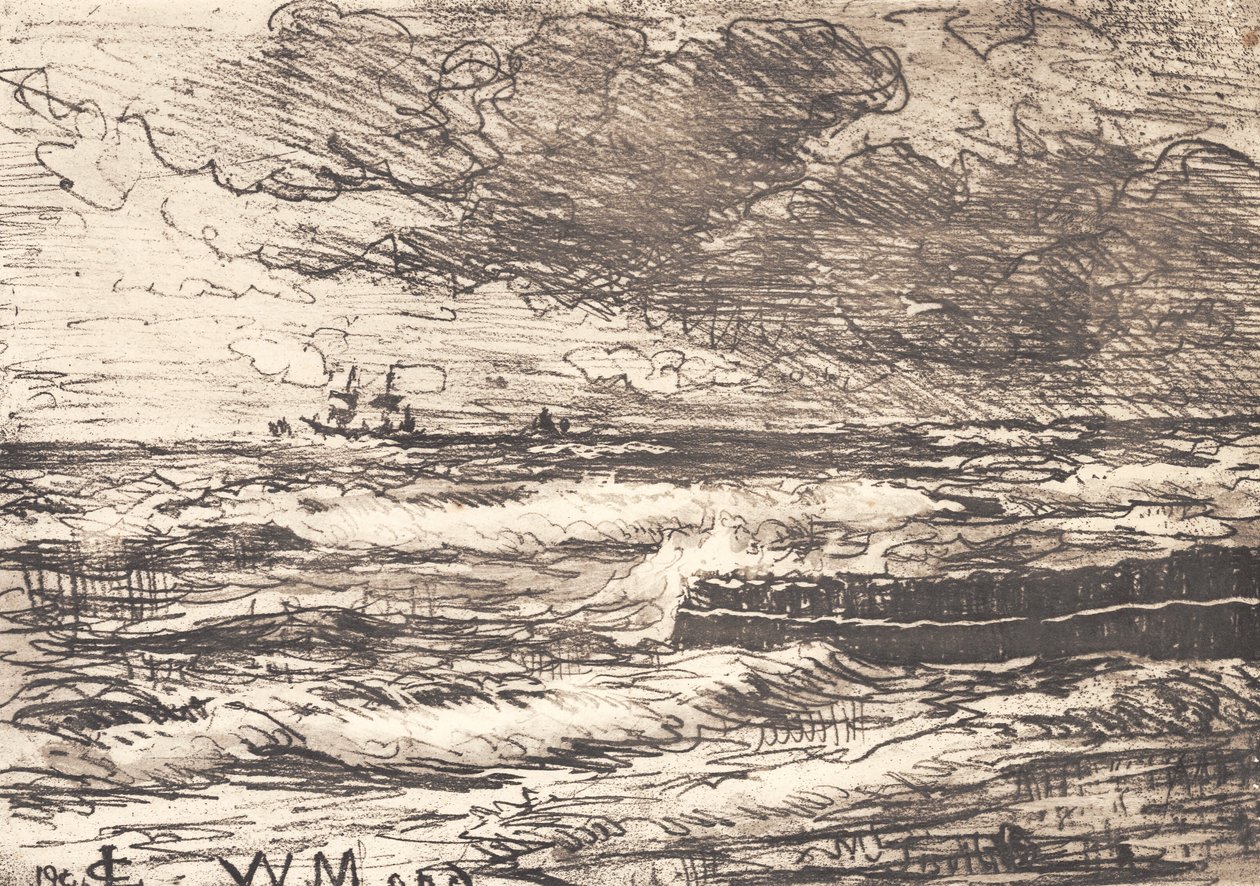 Tormenta en Tisvilde de Carl Locher