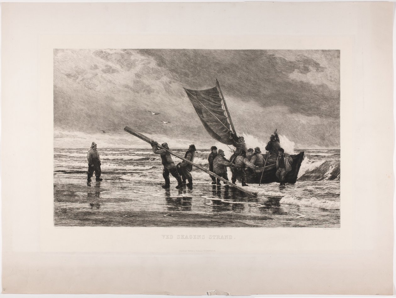 En la playa de Skagen de Carl Locher