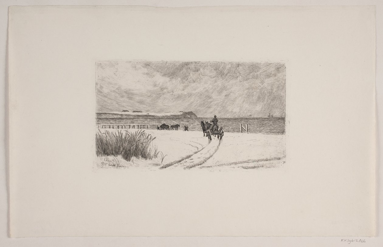 Día de invierno en Hornbæk de Carl Locher