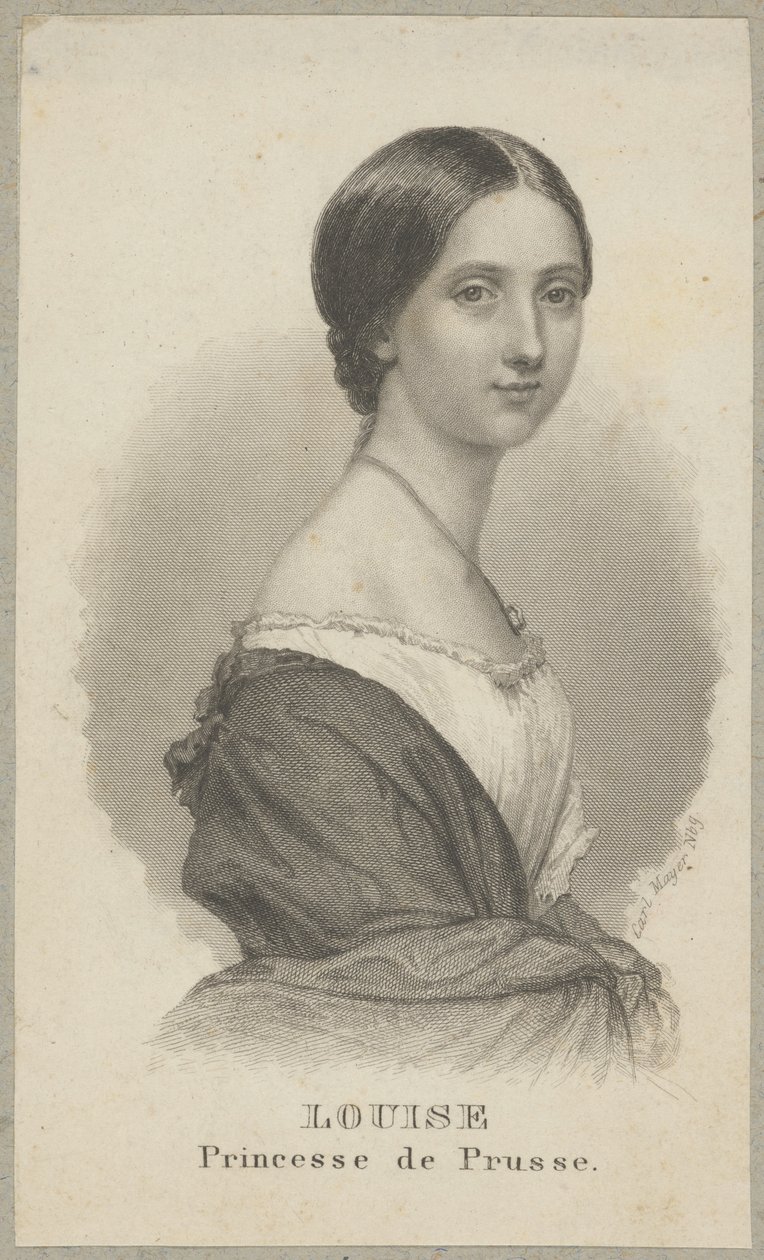 Luisa de Prusia (también: Luisa de Mecklemburgo-Strelitz, propiamente Luisa Augusta Guillermina Amalia de Mecklemburgo-Strelitz, 1776 Hannover - 1810 Hohenzieritz) - princesa de Mecklemburgo-Strelitz, reina de Prusia como esposa del rey Federico Guillermo de Carl Mayer