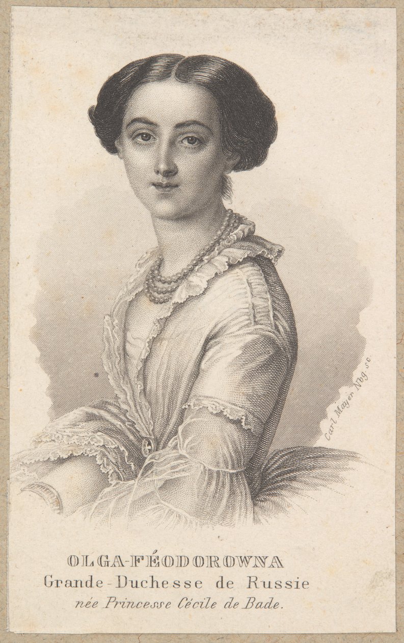 Olga Feodorovna, gran duquesa de Rusia de Carl Mayer