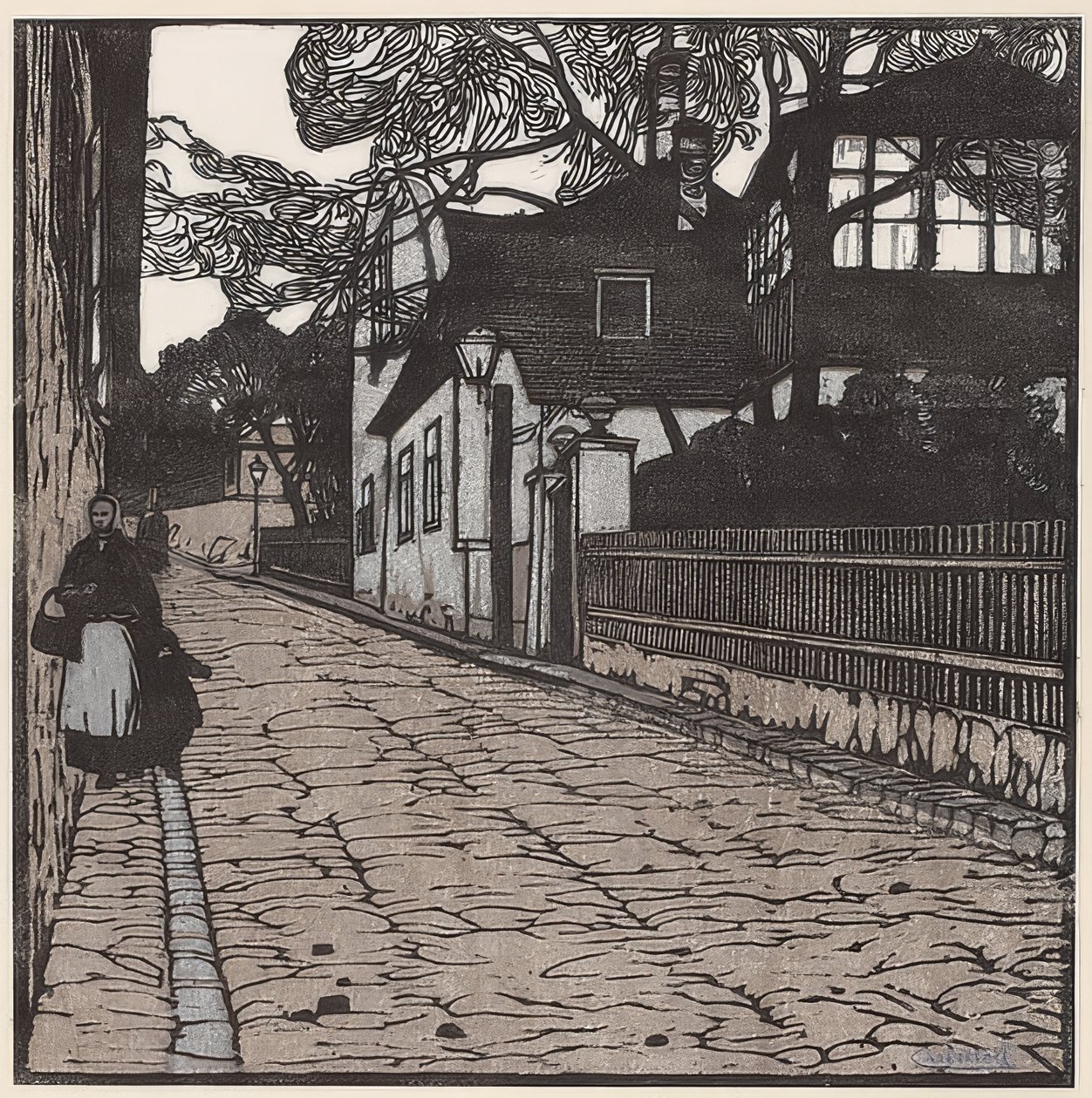 La casa de Therese Krones. 1902 de Carl Moll