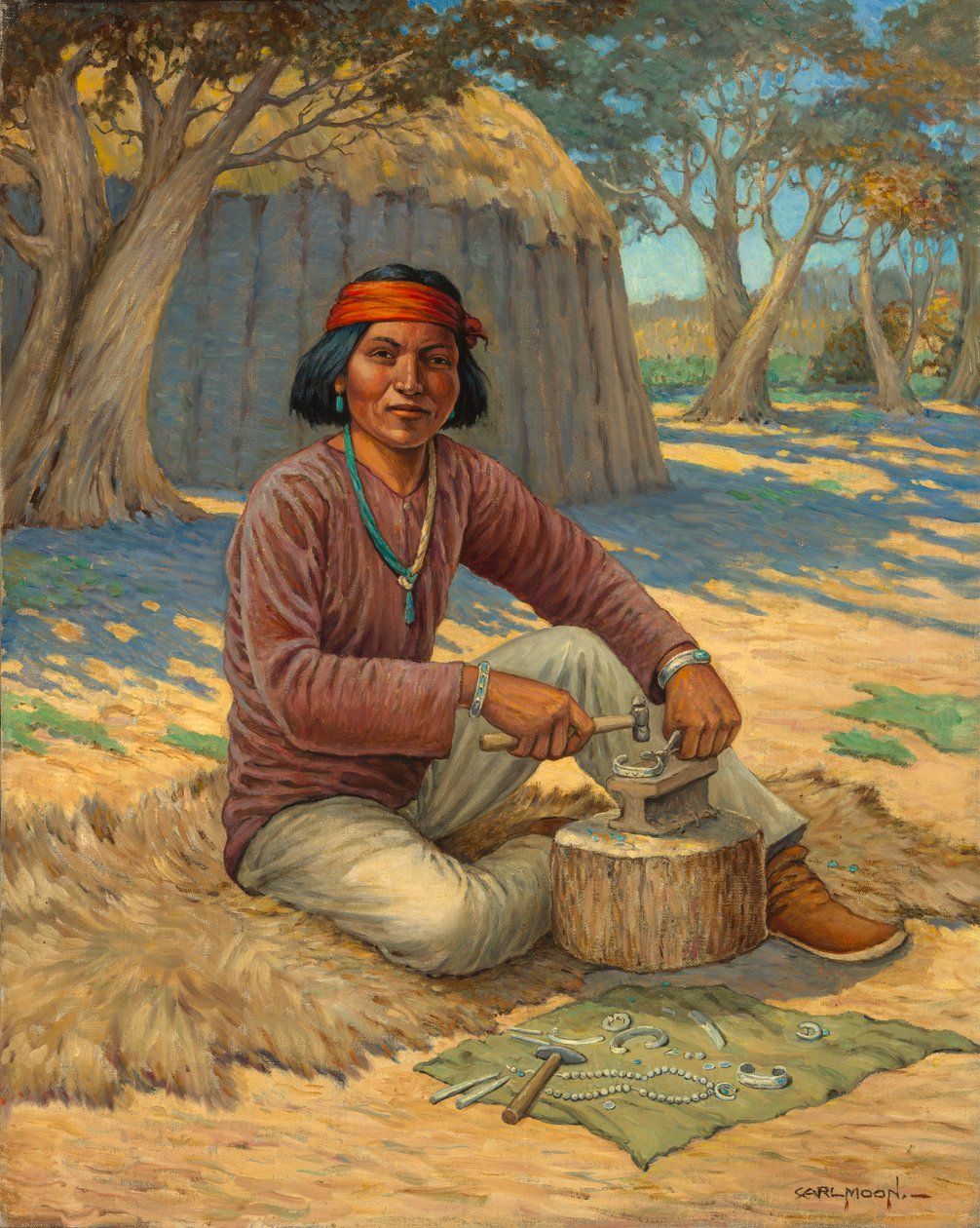 Platero navajo de Carl Moon