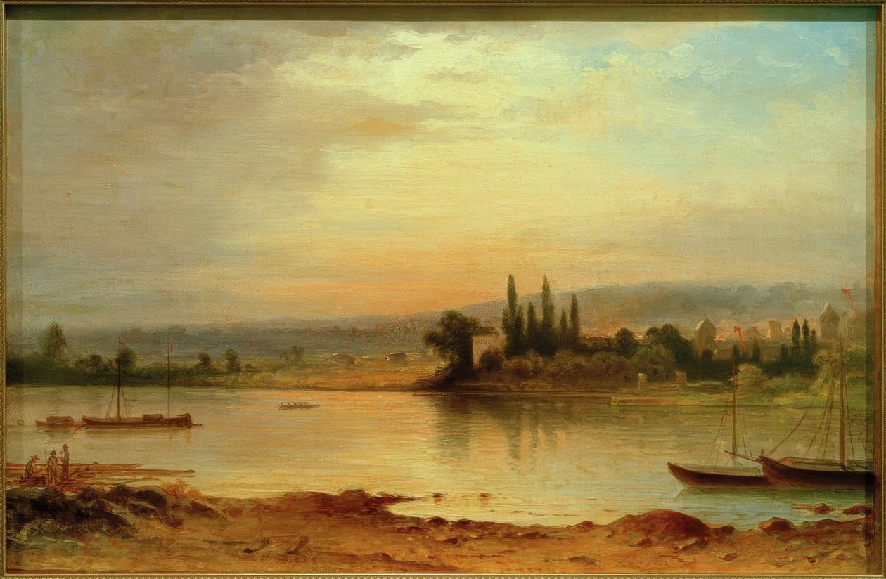 C. Morgenstern, Vista del extremo este de Sachsenhausen de Carl Morgenstern