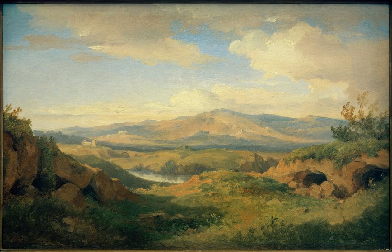 C. Morgenstern, Vista de las cuevas de Cervara de Carl Morgenstern