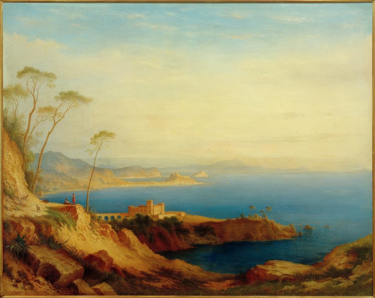 Vista sobre el Golfo de Nápoles de Carl Morgenstern