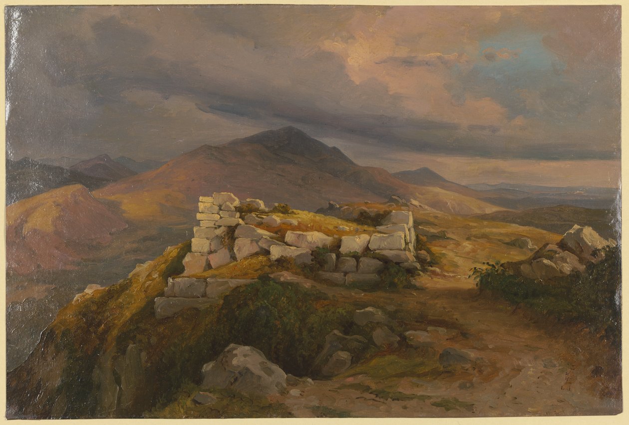 Una muralla ciclópea cerca de Civitella, la actual Bellegra de Carl Morgenstern