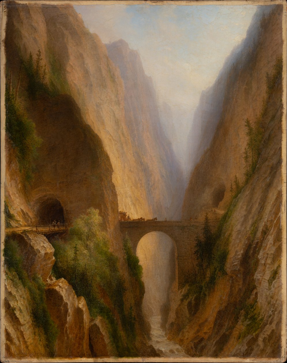 La Via Mala en los Grisones de Carl Morgenstern