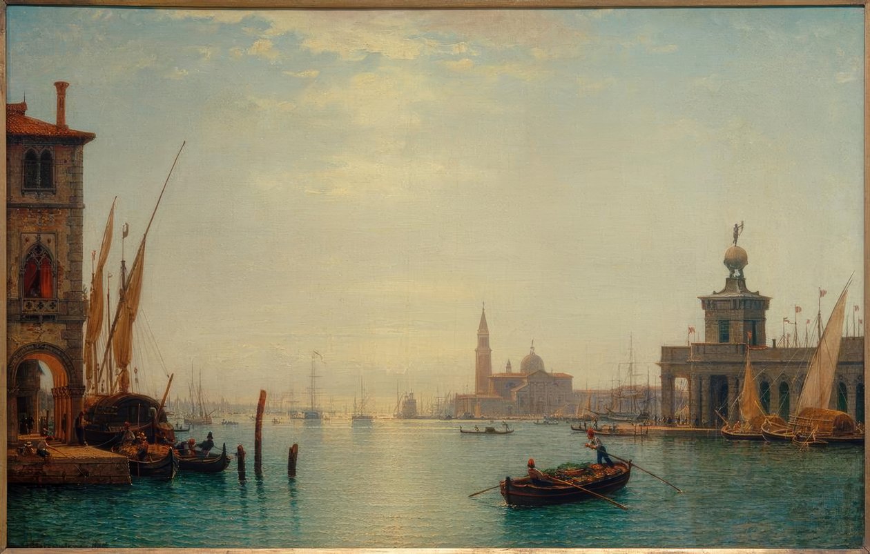 Venecia, Canal Grande, Vista de S.Giorgio de Carl Morgenstern