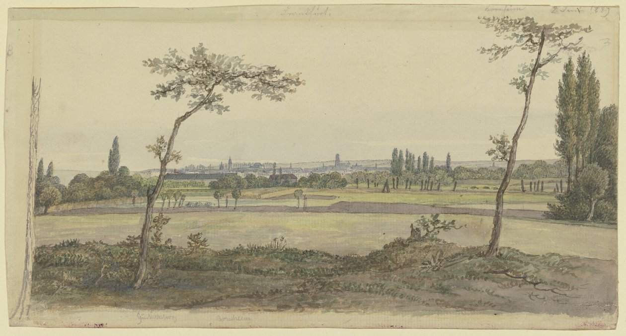 Vista de Fráncfort del Meno de Carl Morgenstern