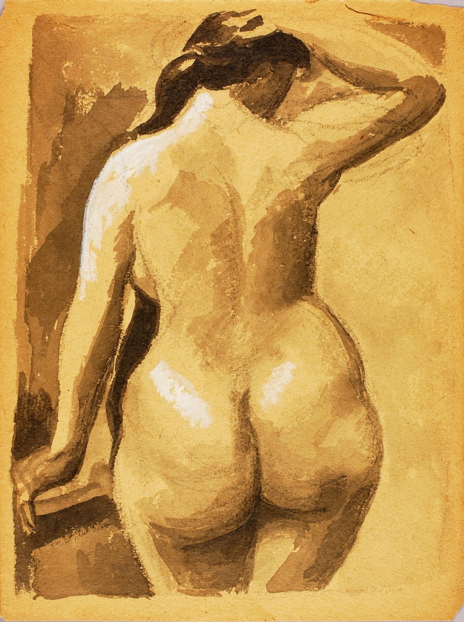 Vista trasera de desnudo femenino de Carl Newman