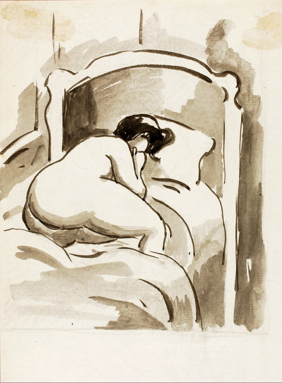 Mujer desnuda reclinada de Carl Newman