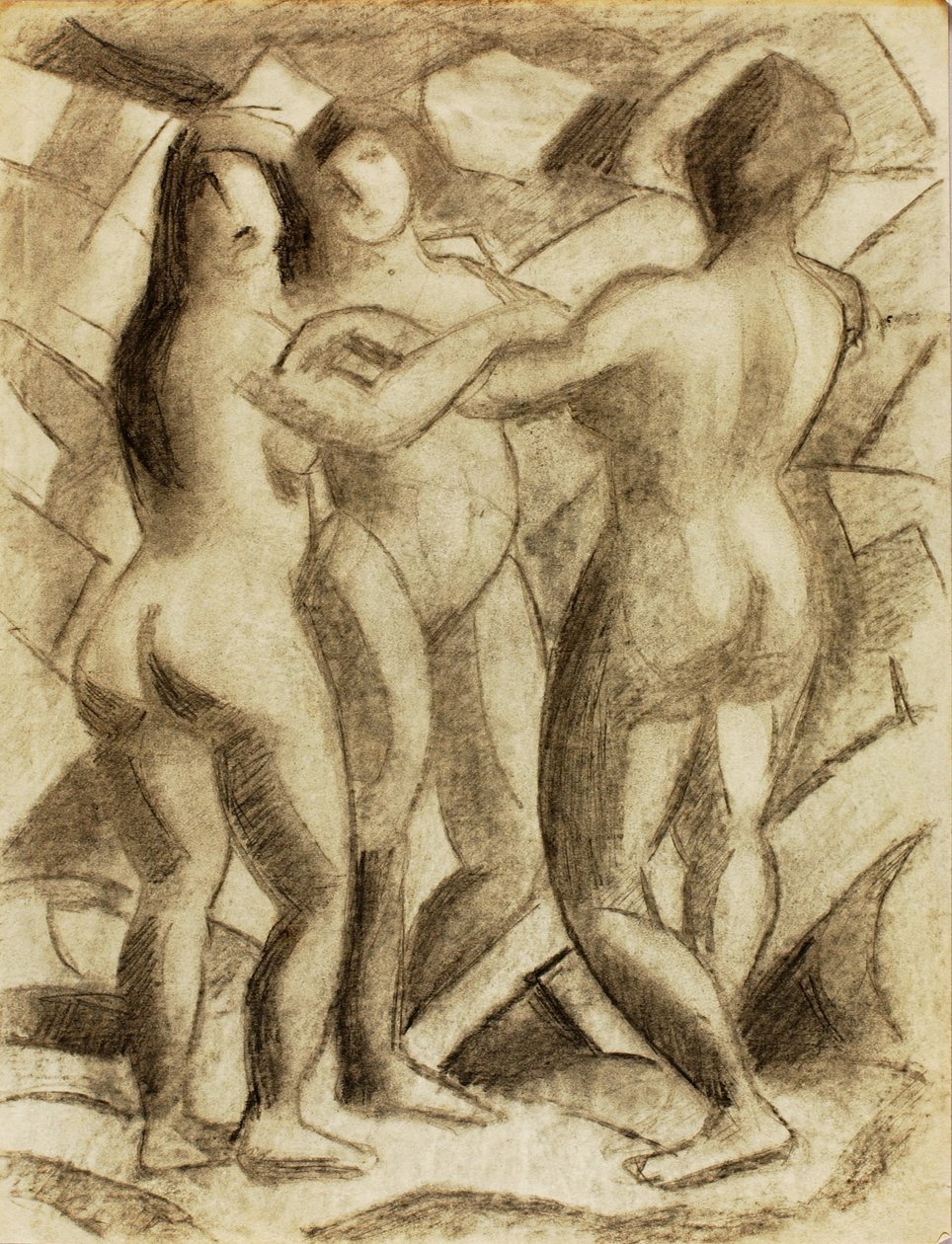 Grupo de tres desnudos femeninos de Carl Newman
