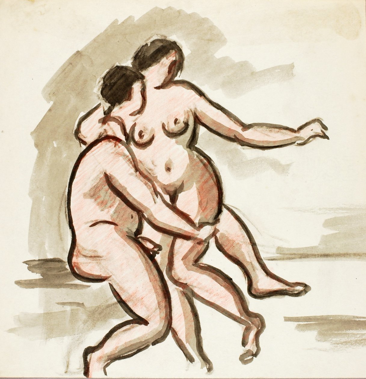 Desnudo masculino y femenino de Carl Newman