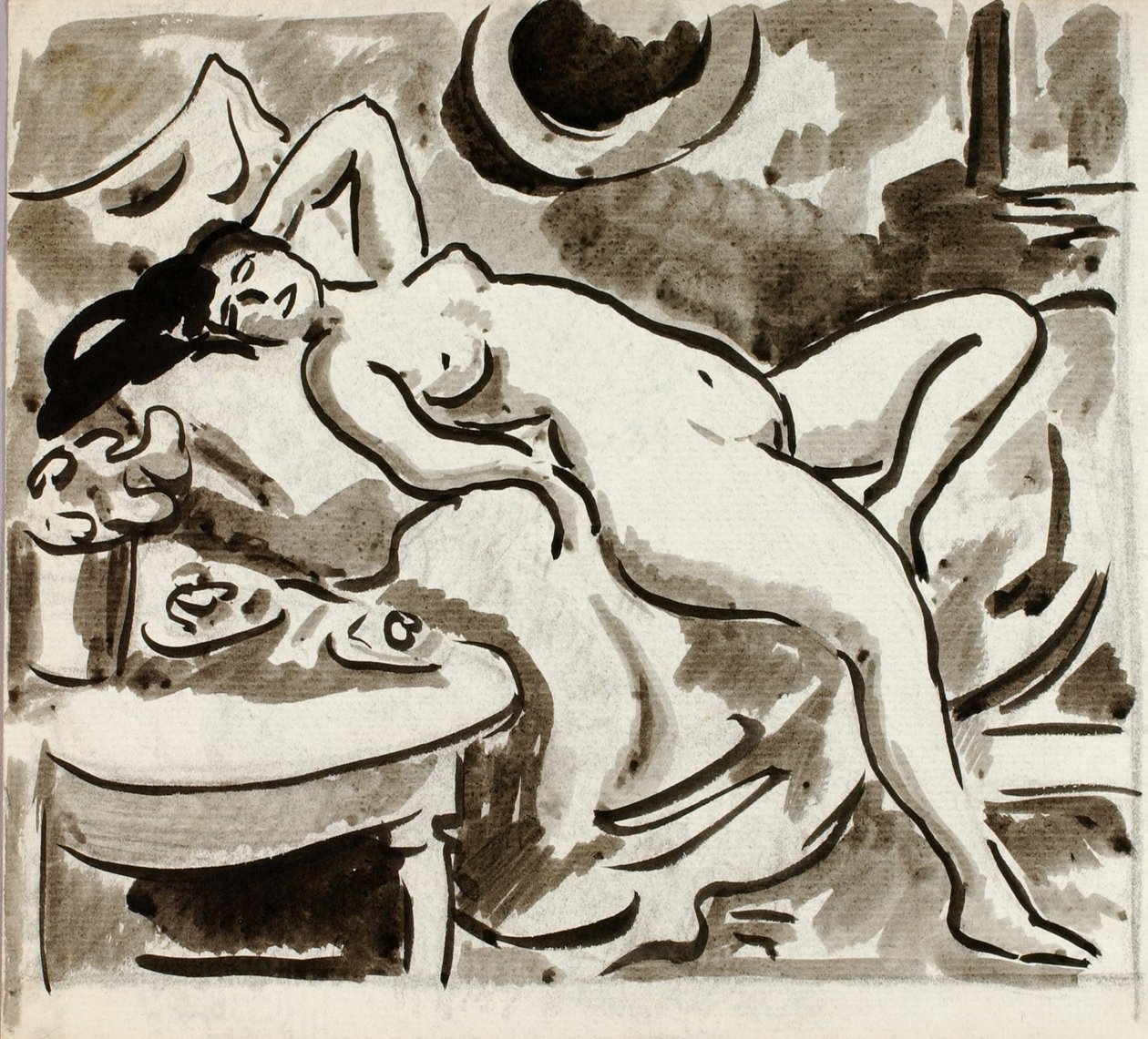 Desnudo femenino reclinado de Carl Newman