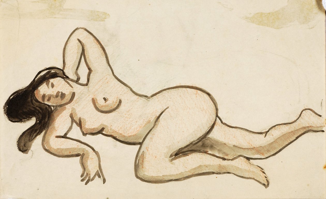 Desnudo femenino reclinado de Carl Newman