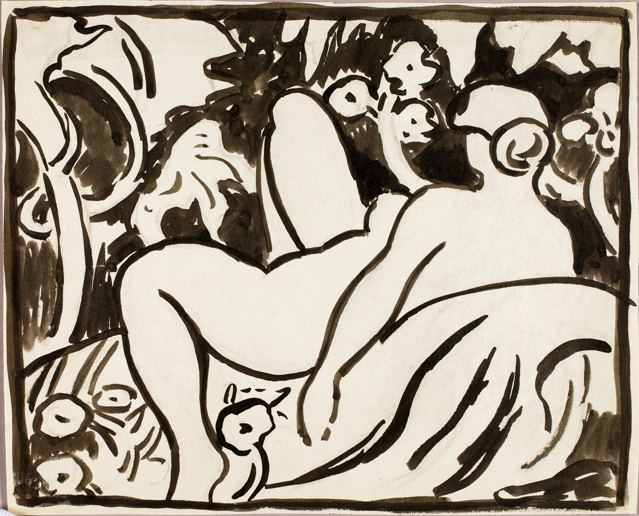 Desnudo femenino reclinado de Carl Newman