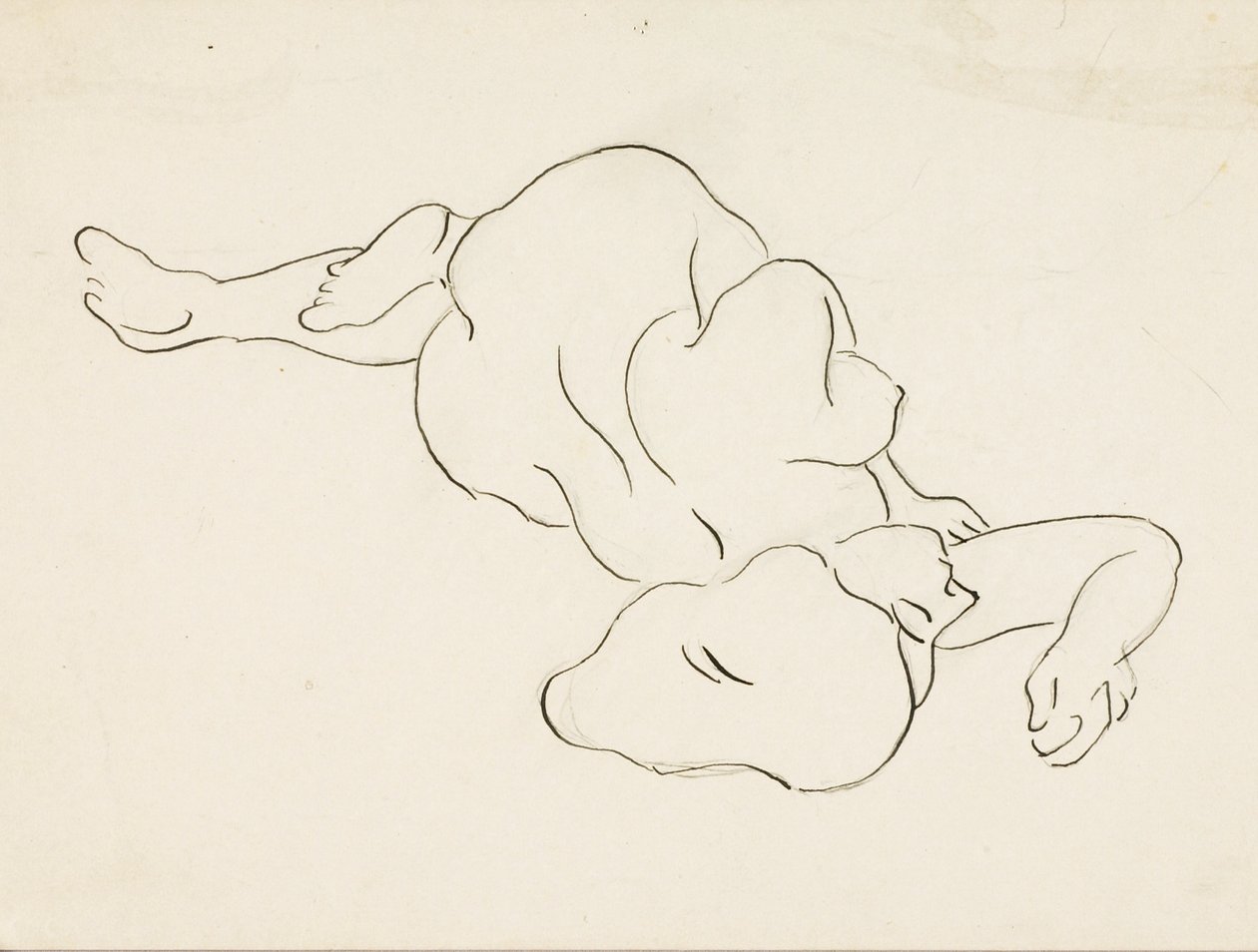Desnudo femenino reclinado de Carl Newman