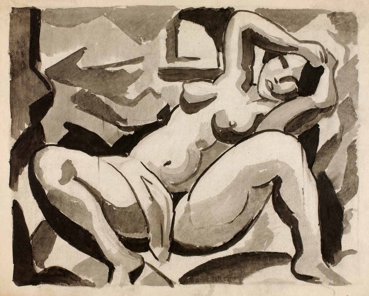 Desnudo femenino reclinado de Carl Newman