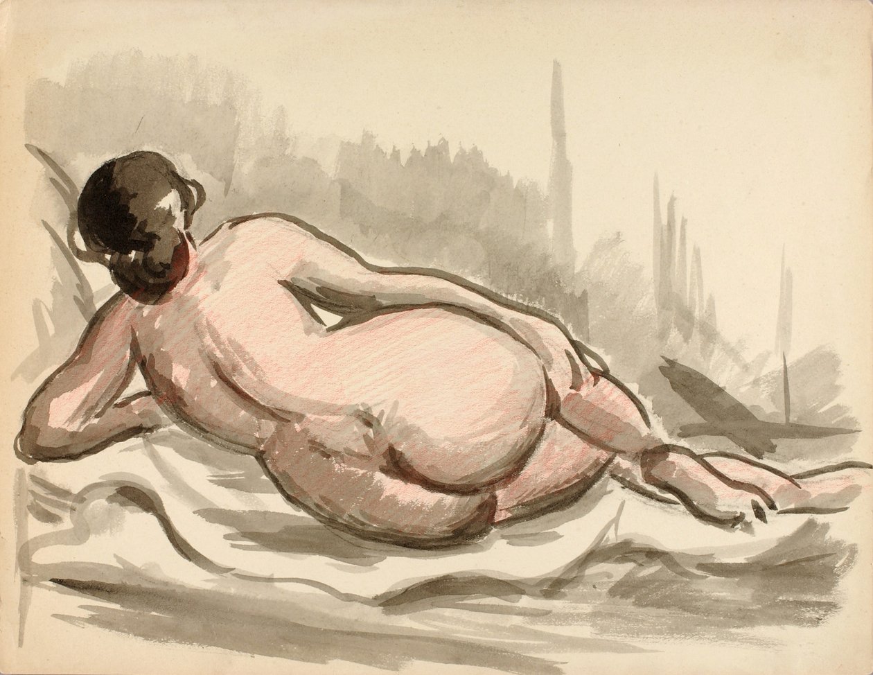 Desnudo femenino reclinado de Carl Newman