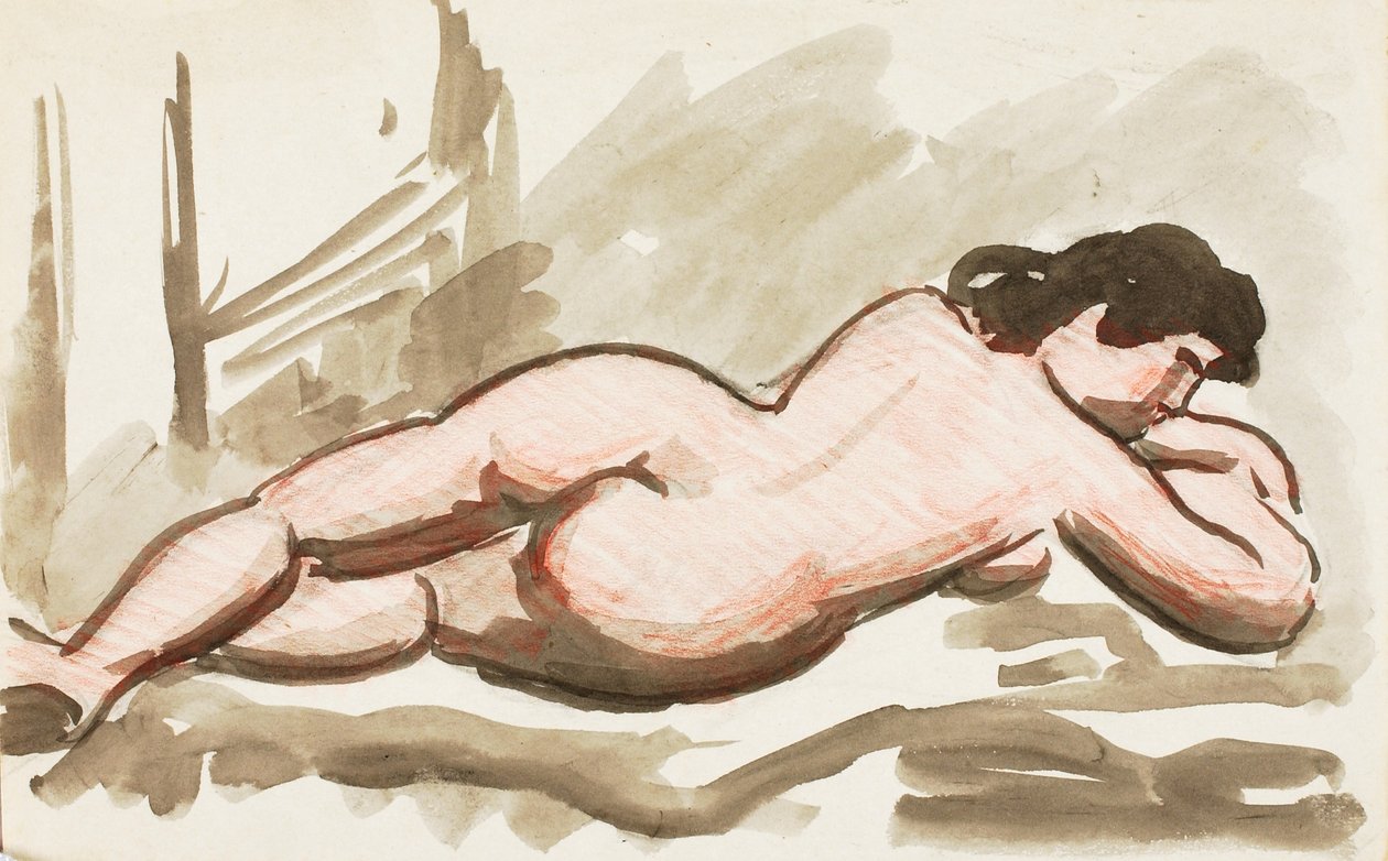 Desnudo femenino reclinado de Carl Newman