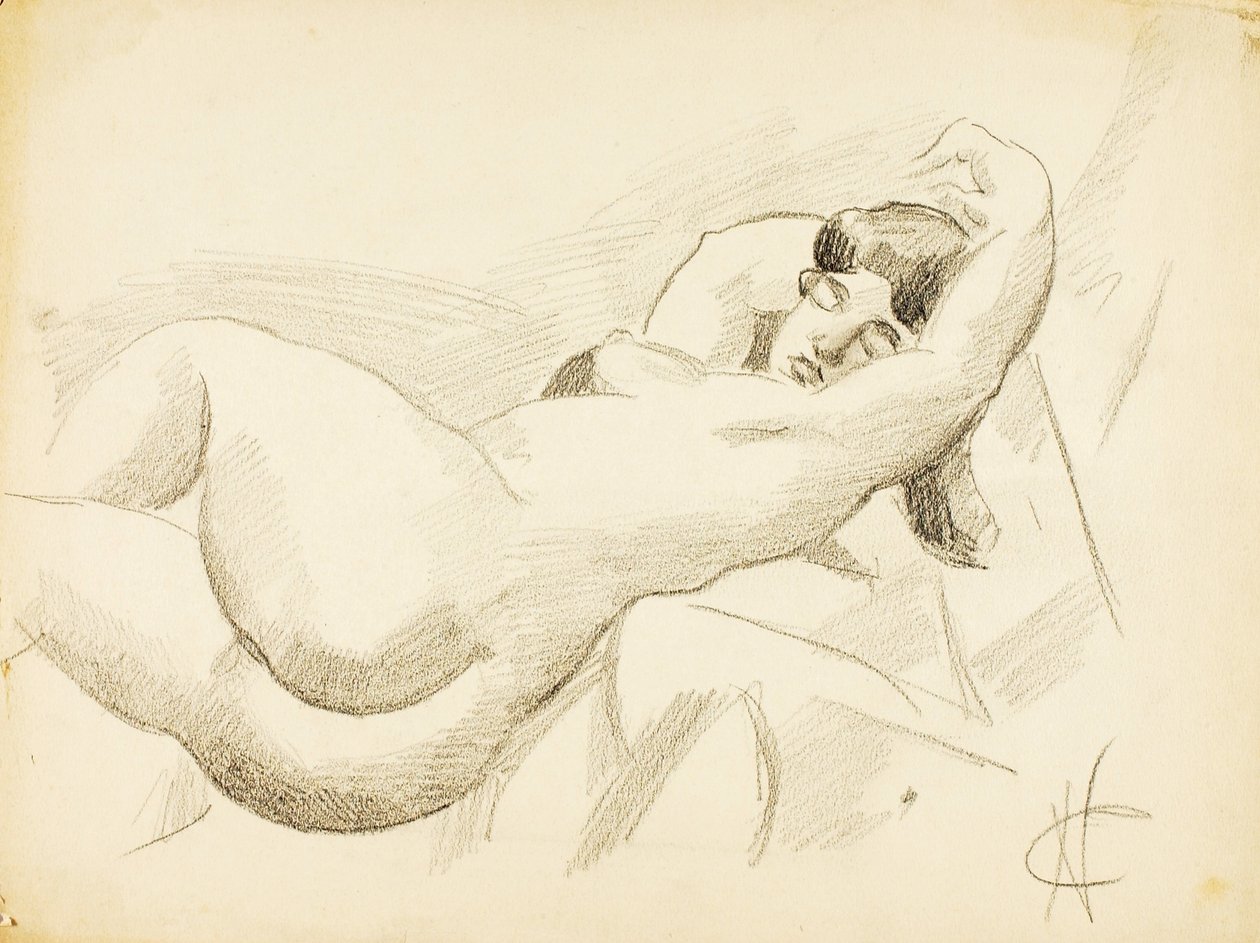 Desnudo femenino reclinado de Carl Newman