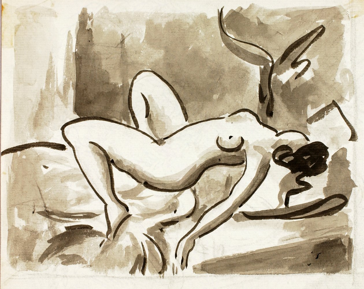 Desnudo femenino reclinado de Carl Newman