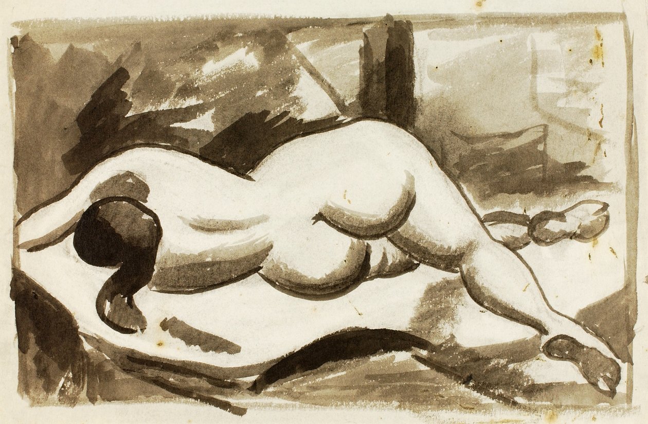 Desnudo femenino reclinado de Carl Newman