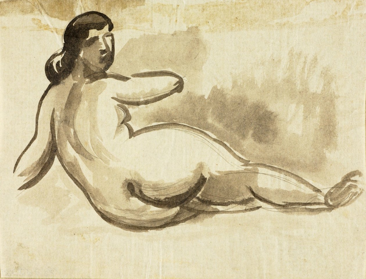 Desnudo femenino reclinado de Carl Newman
