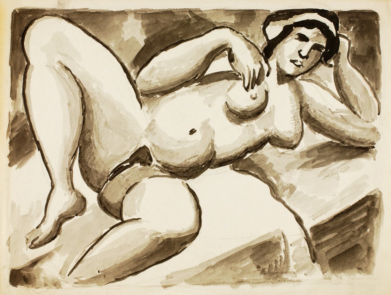 Desnudo femenino reclinado de Carl Newman