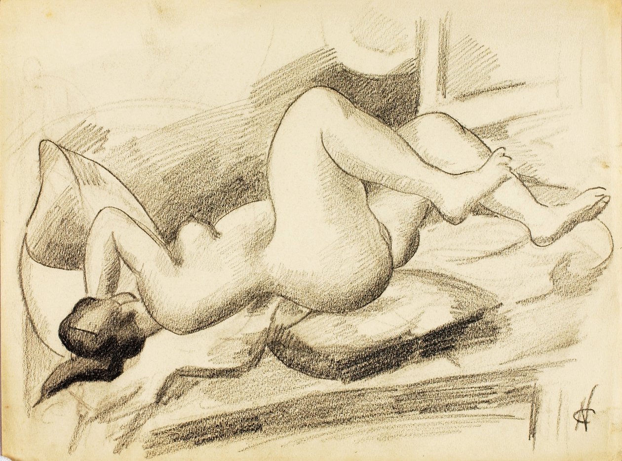 Desnudo femenino reclinado de Carl Newman