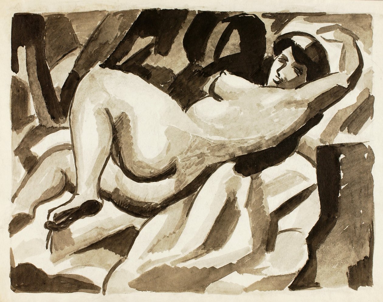 Desnudo femenino reclinado de Carl Newman
