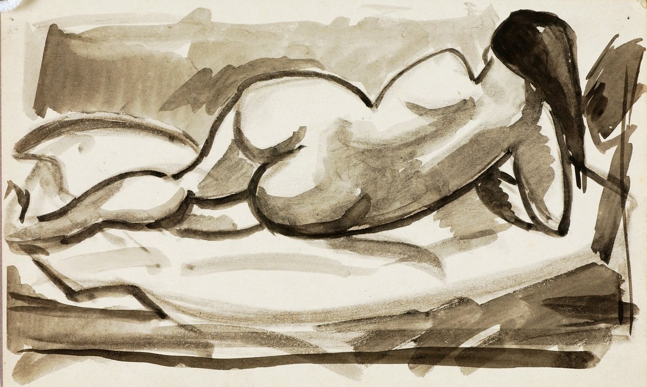 Desnudo femenino reclinado de Carl Newman