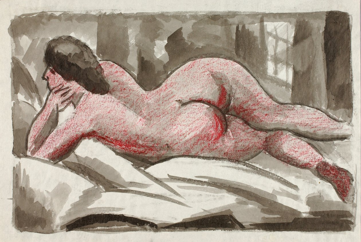 Desnudo femenino reclinado de Carl Newman