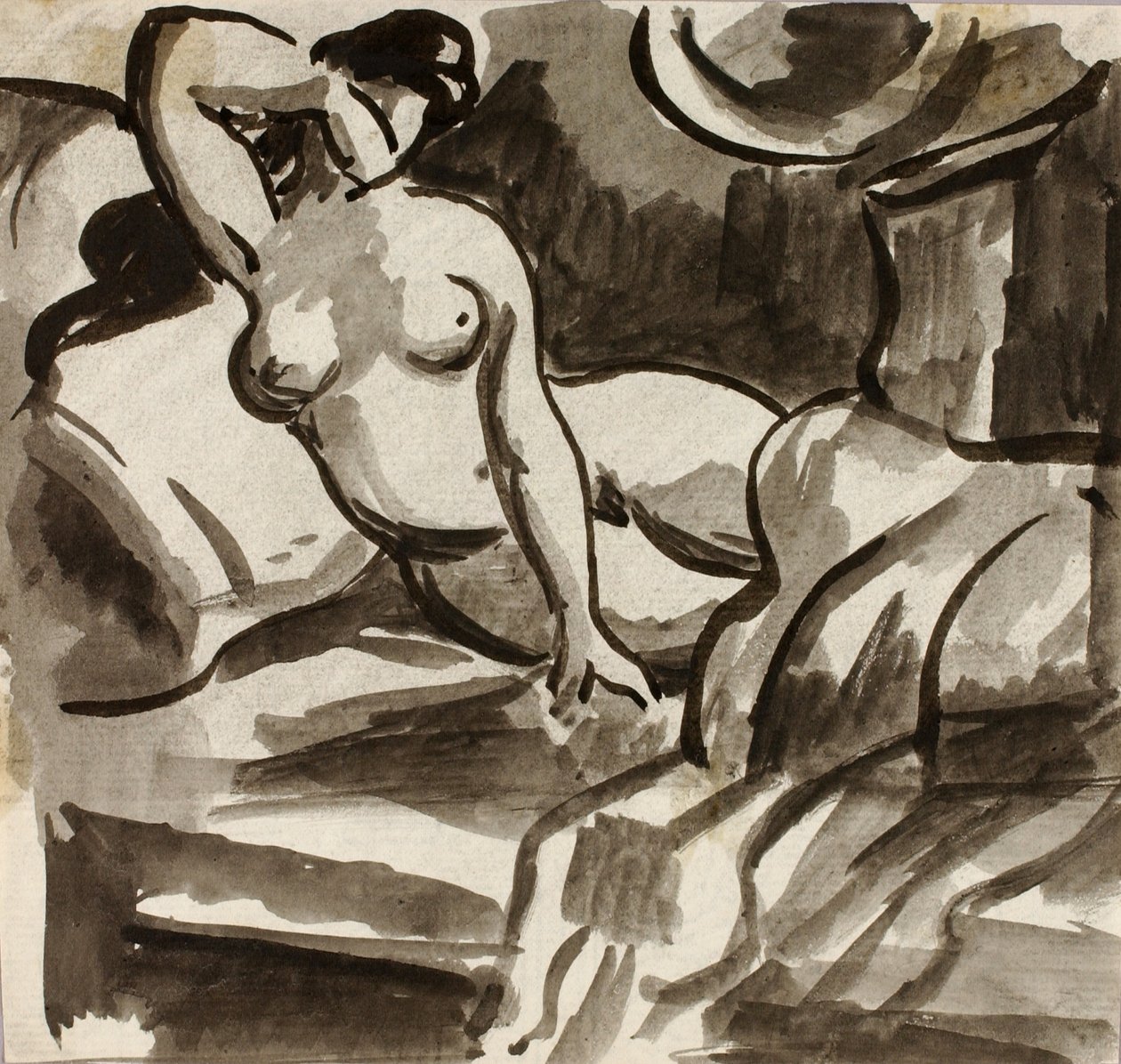 Desnudo femenino reclinado de Carl Newman