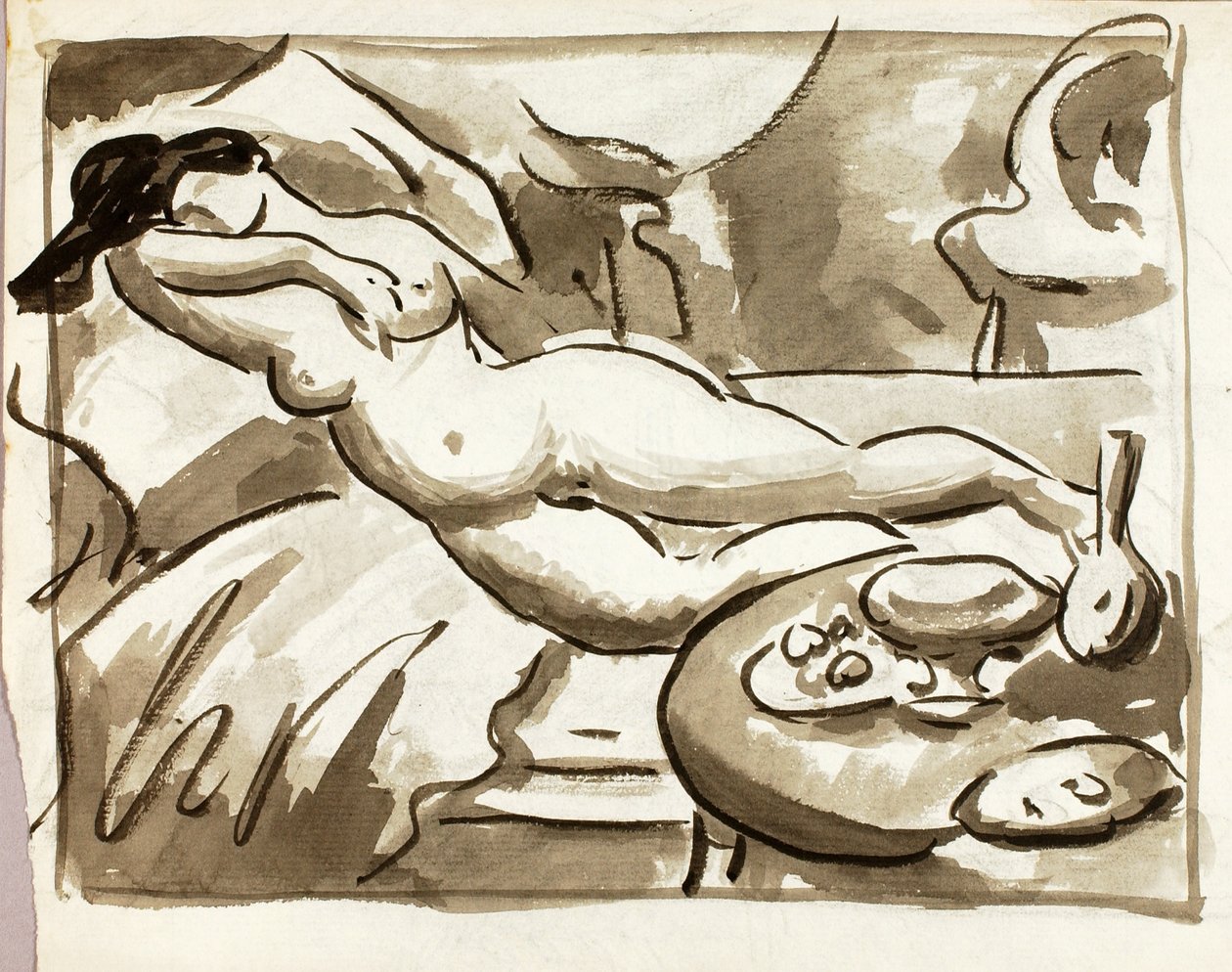 Desnudo femenino reclinado de Carl Newman