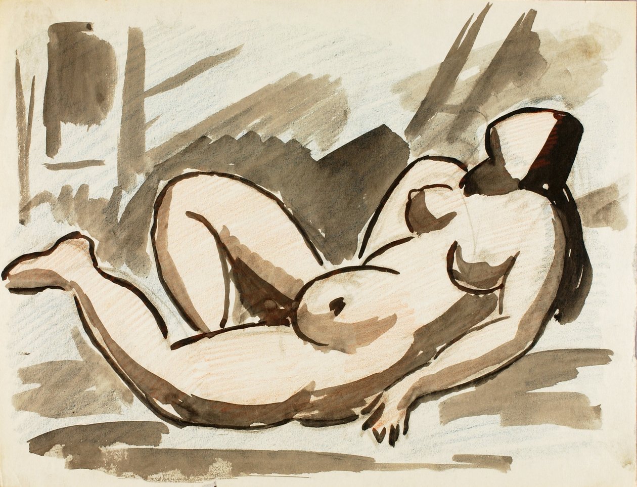Desnudo femenino reclinado de Carl Newman