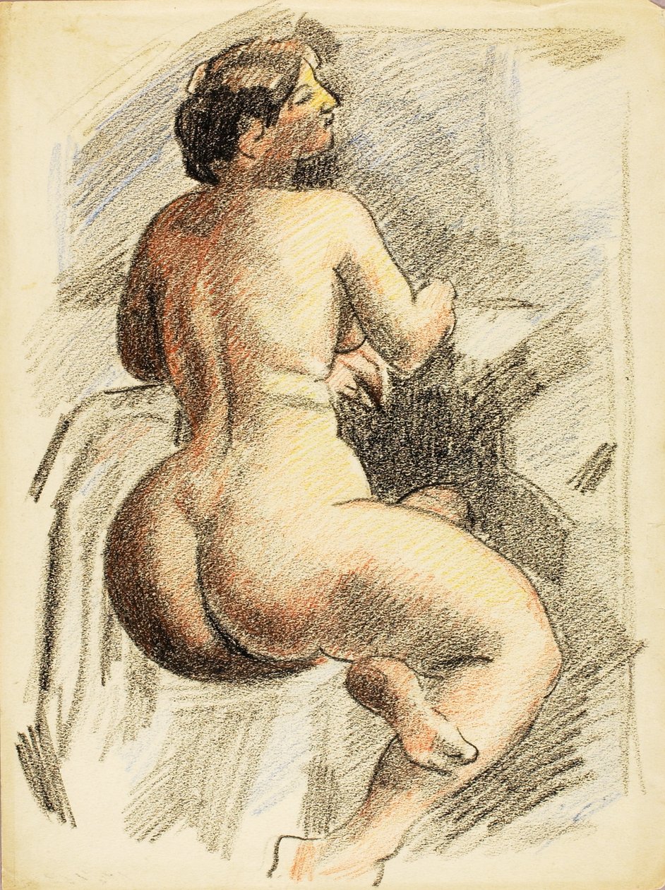 Desnudo femenino sentado de Carl Newman