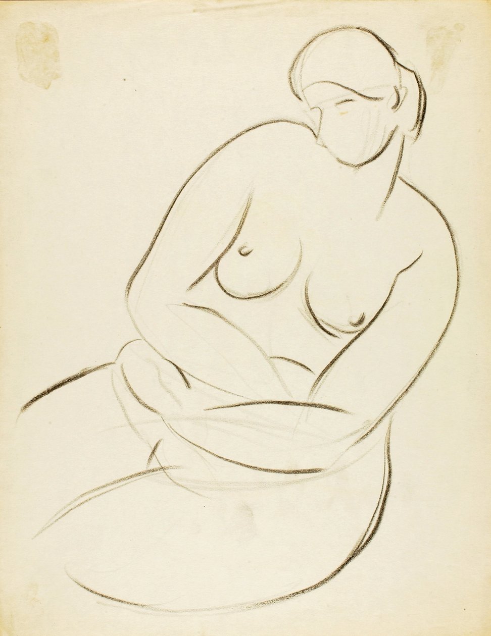 Desnudo femenino sentado de Carl Newman