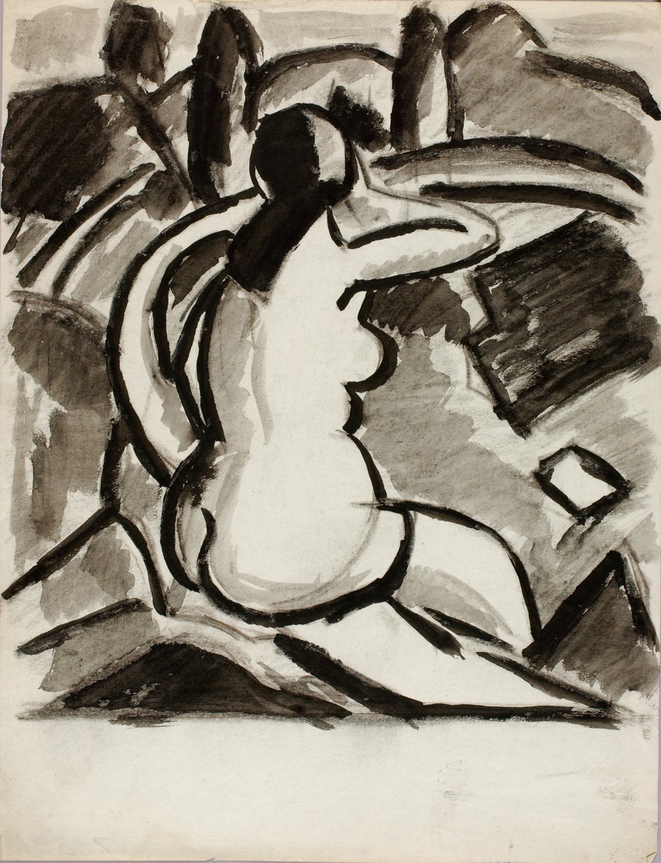 Desnudo femenino sentado de Carl Newman