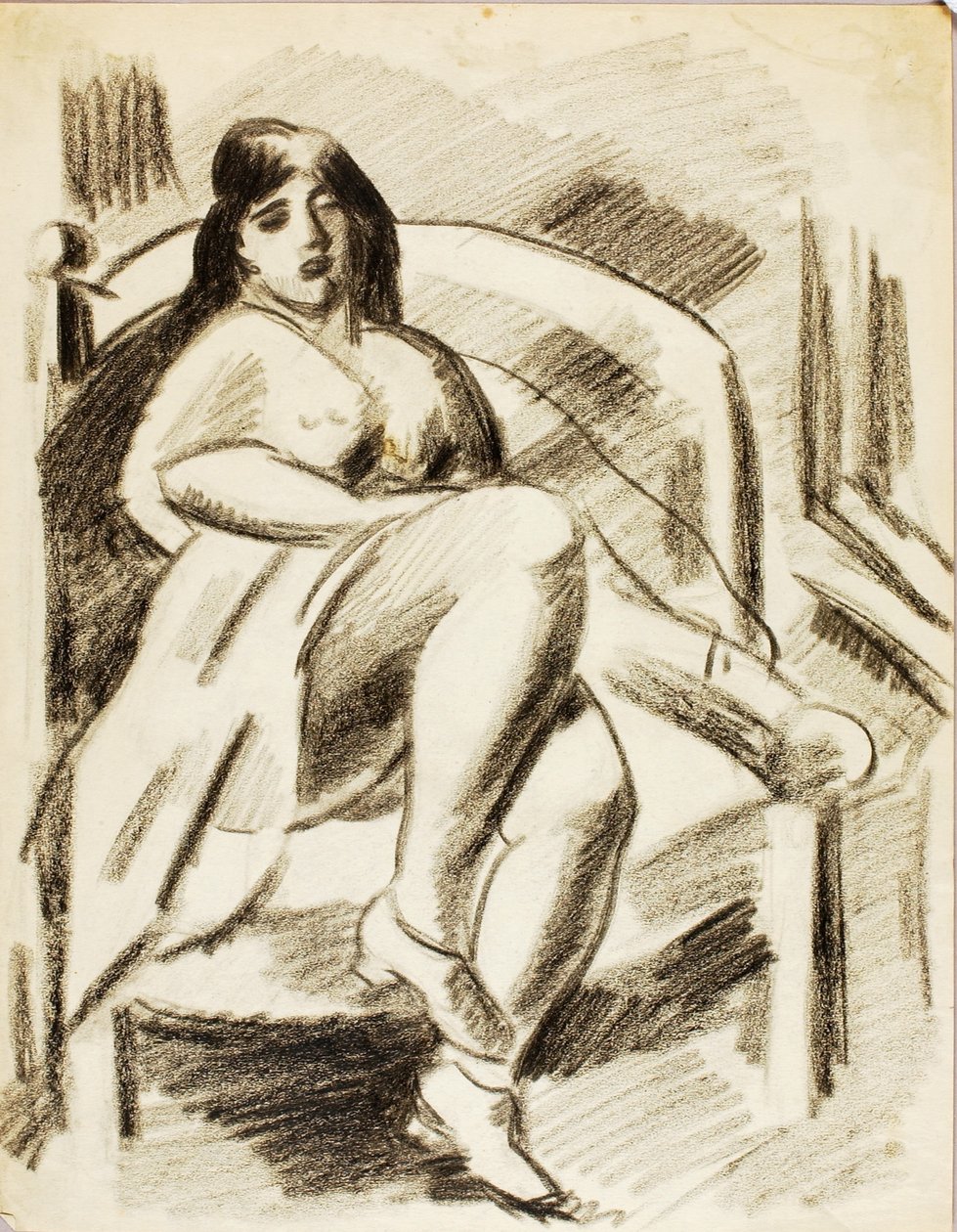 Desnudo femenino sentado de Carl Newman