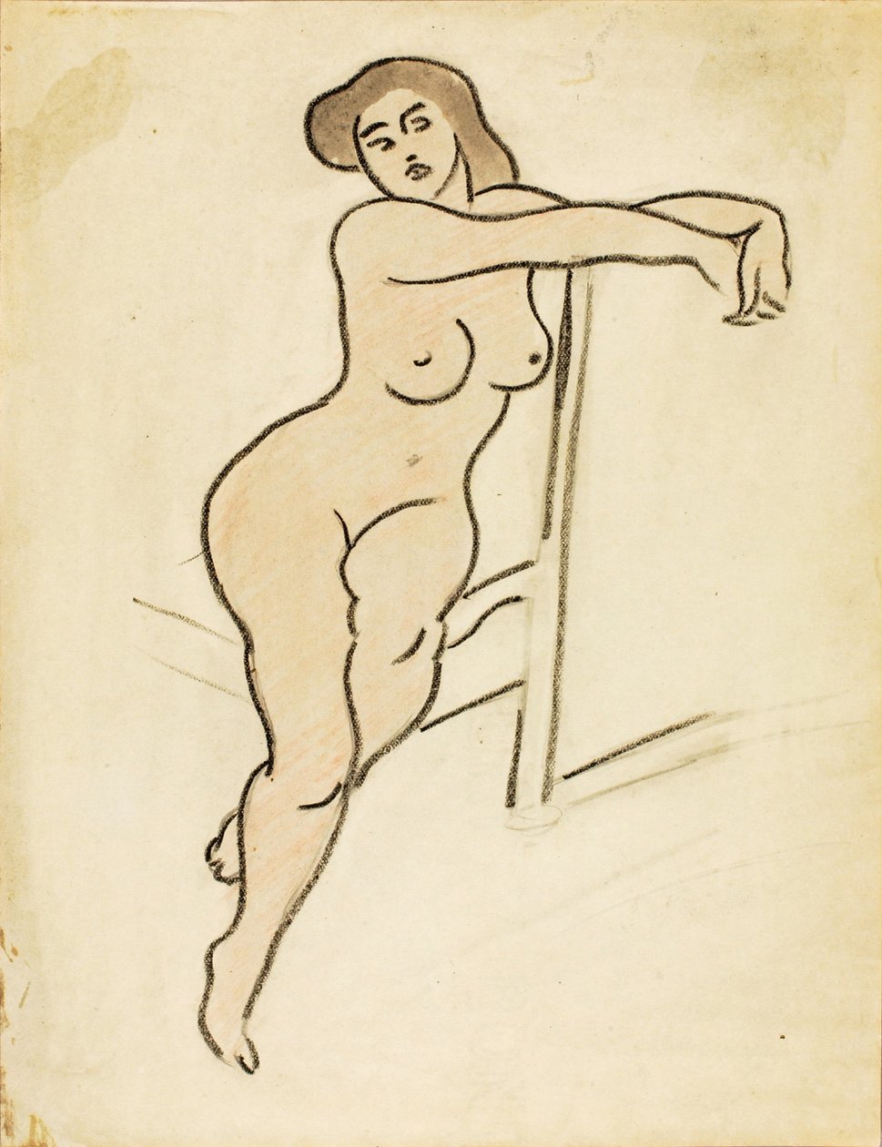 Desnudo femenino sentado de Carl Newman