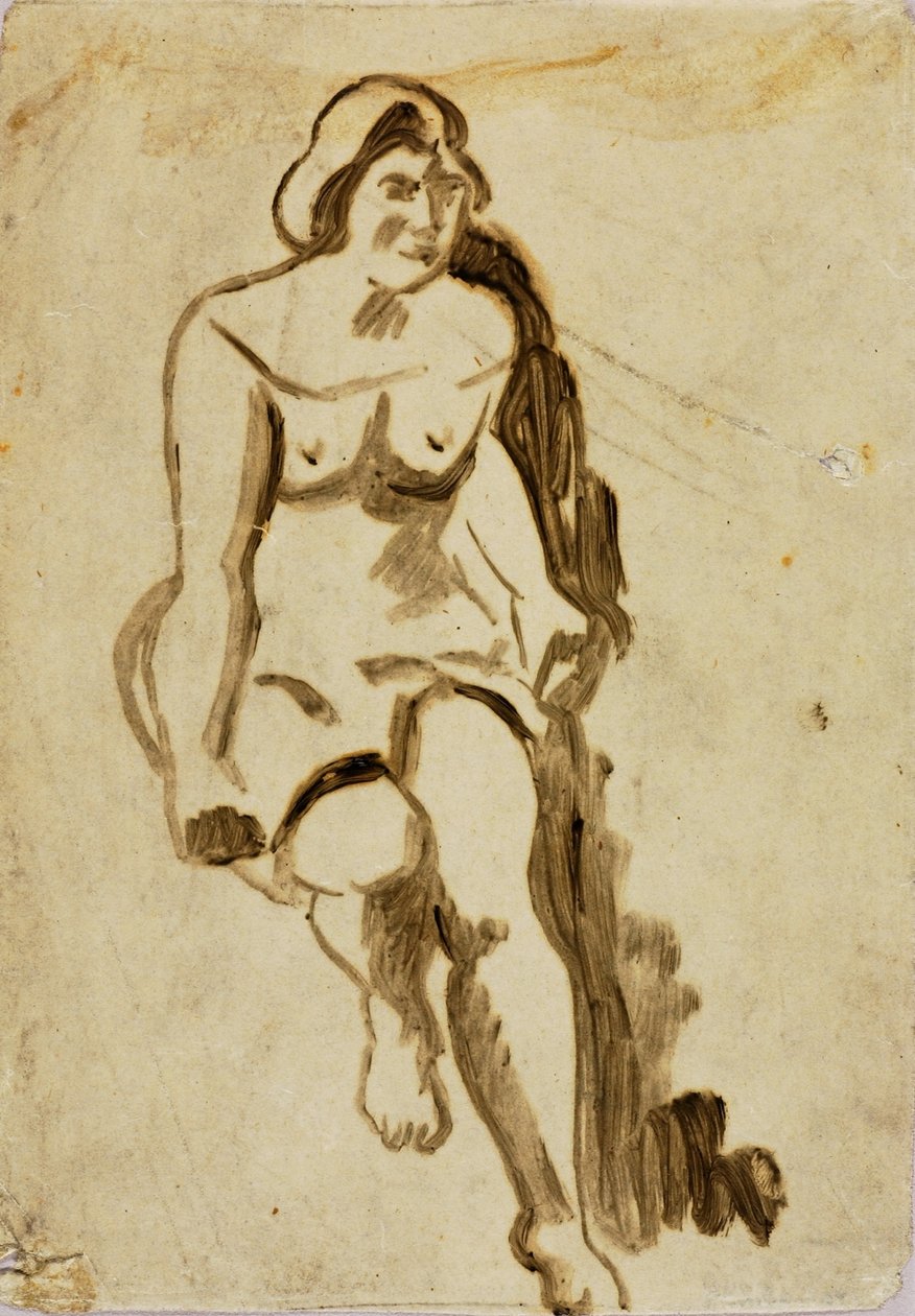 Mujer sentada de Carl Newman