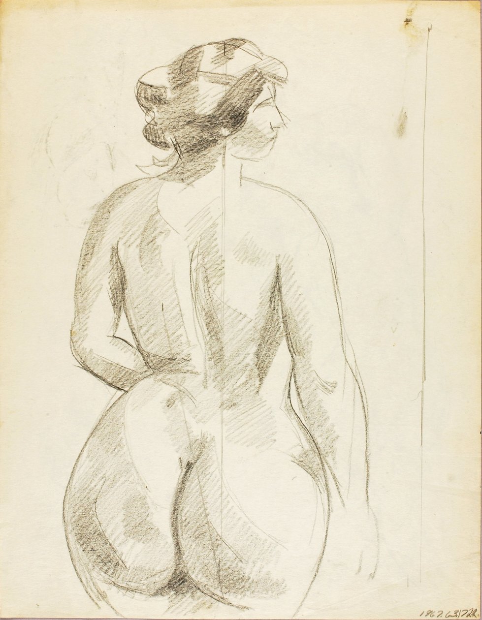 Desnudo femenino de pie de Carl Newman