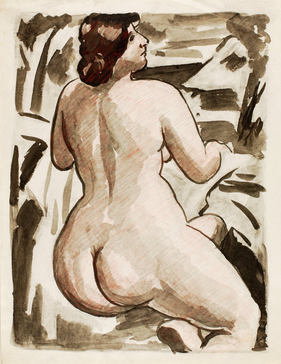 Desnudo femenino de pie de Carl Newman